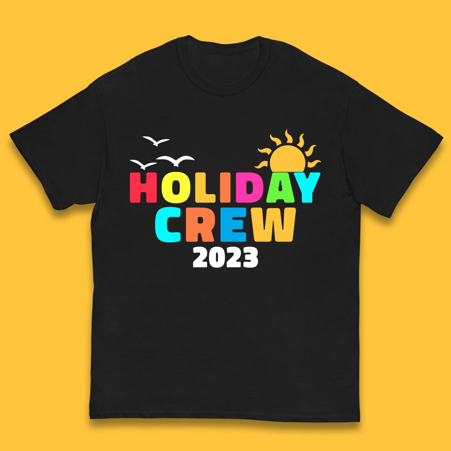 Holiday Crew 2023 Summer Vacation Beach Trip Reunion Kids T Shirt