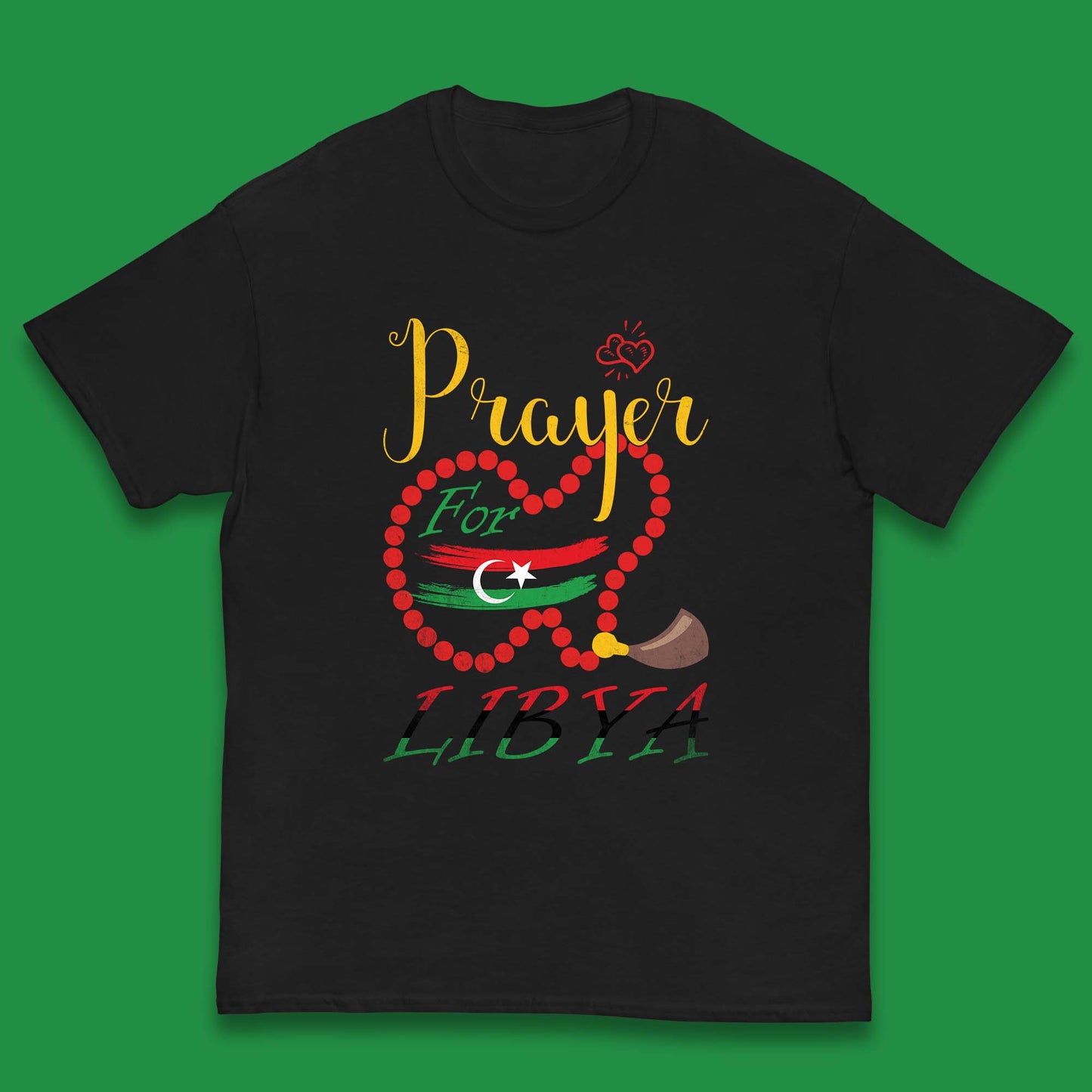 Prayer For Libya Help Libya Flood Solidarity Stand With Libya Kids T Shirt