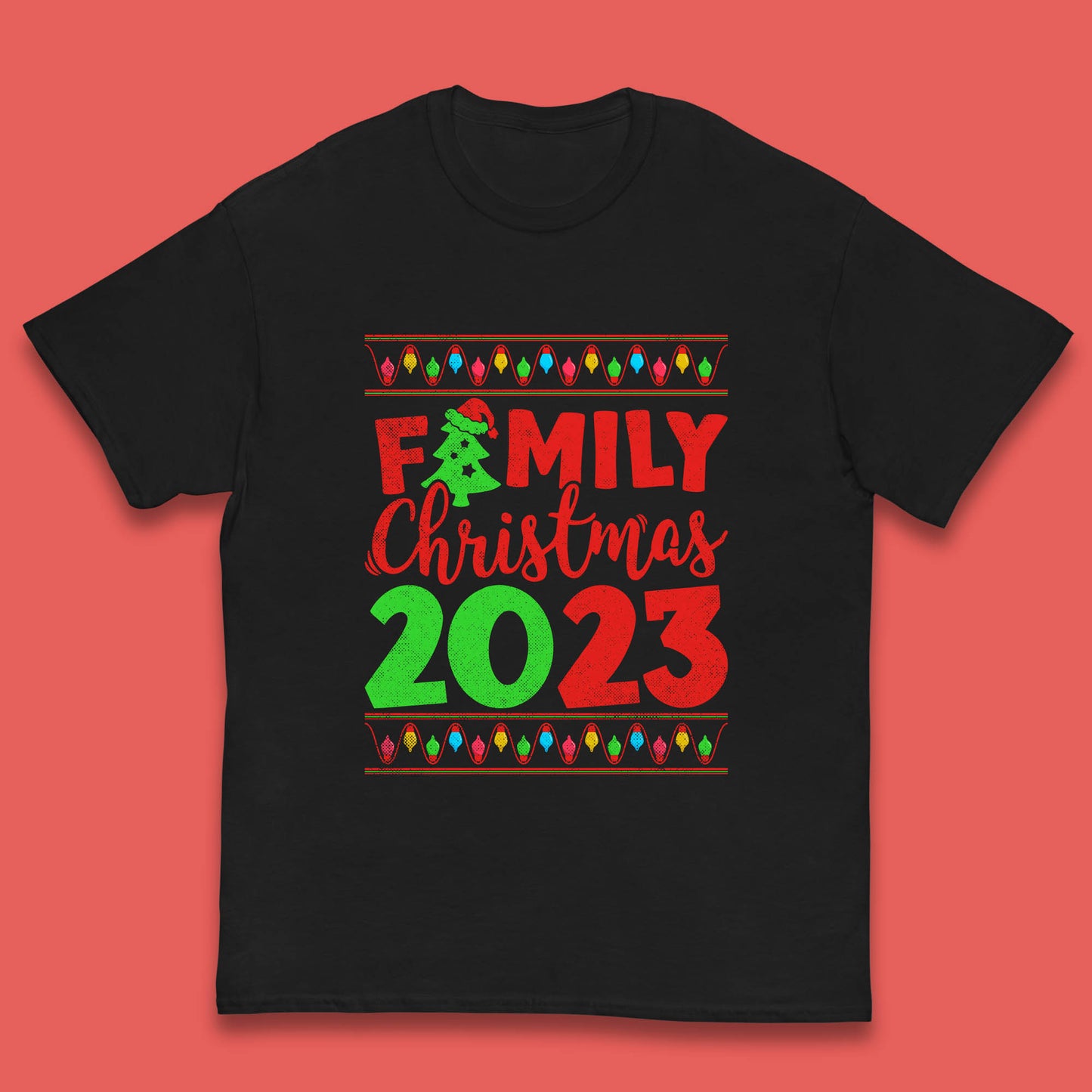 Family Christmas 2023 Merry Christmas Squad Xmas Matching Costume Kids T Shirt