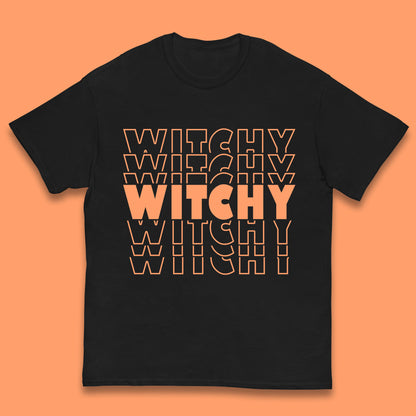 Witchy Halloween Witches Spooky Witch Vibes Witchy Aesthetic Halloween Party Kids T Shirt