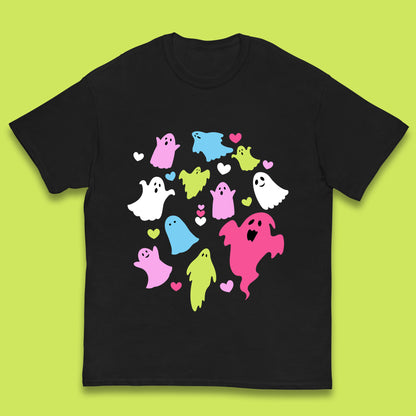 Halloween Flying Ghosts Horror Scary Boo Ghostly Halloween Spooky Ghost Kids T Shirt