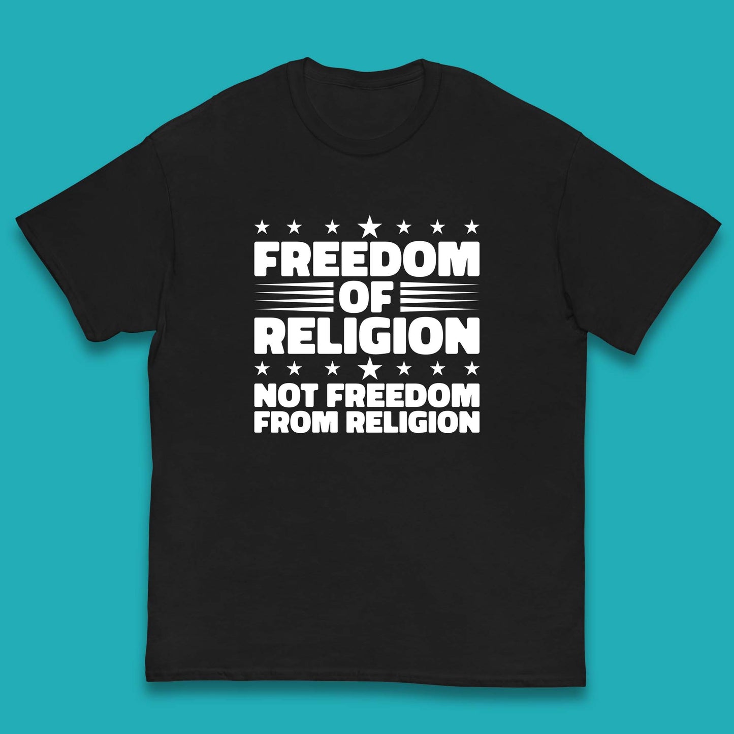 Freedom Of Religion Not Freedom From Religion Separation Of Church Of State Anti-Fascist Kids T Shirt