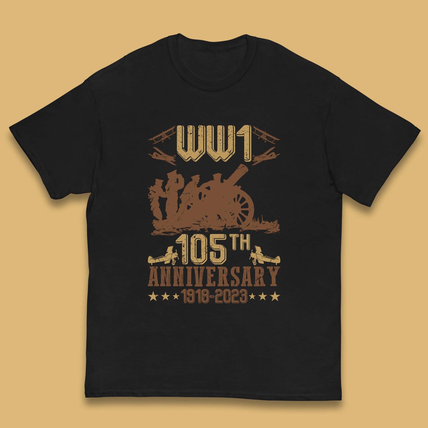 WW1 105th Anniversary 1918-2023 End Of World War I Remembrance Day Kids T Shirt