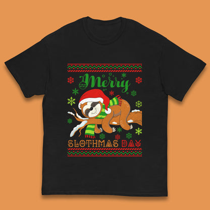 sloth christmas t shirt