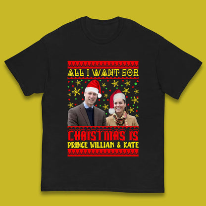 Prince William & Kate Christmas Kids T-Shirt