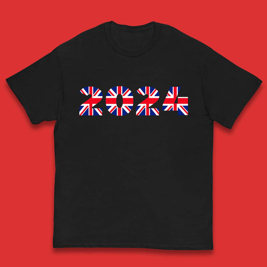 New Year 2024 UK Flag Kids T-Shirt