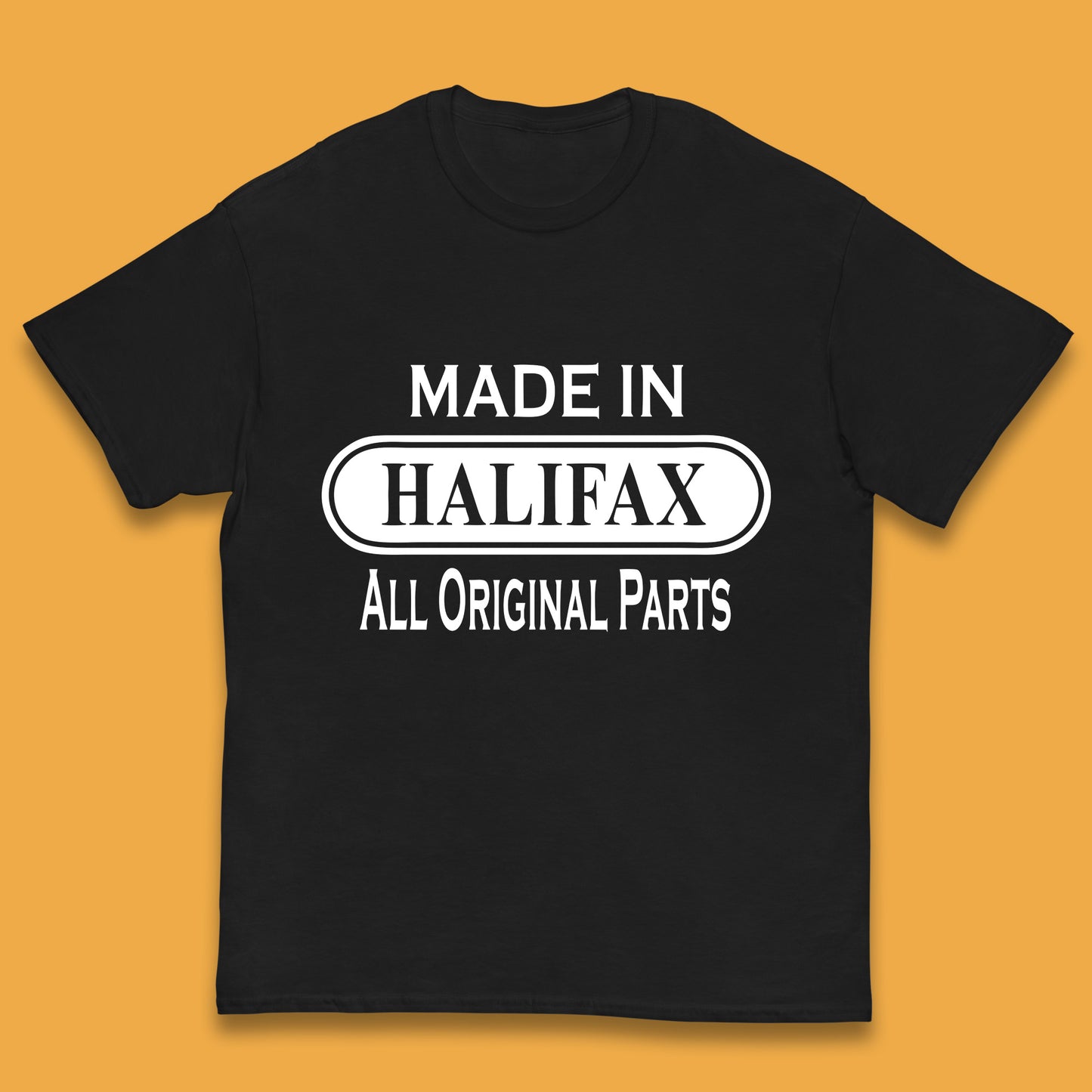Made In Halifax All Original Parts Vintage Retro Birthday Town in  West Yorkshire, England Gift Kids T Shirt