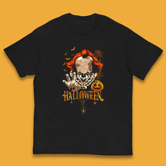 Halloween IT Pennywise Clown Horror Scary Movie Fictional Character Kids T Shirt