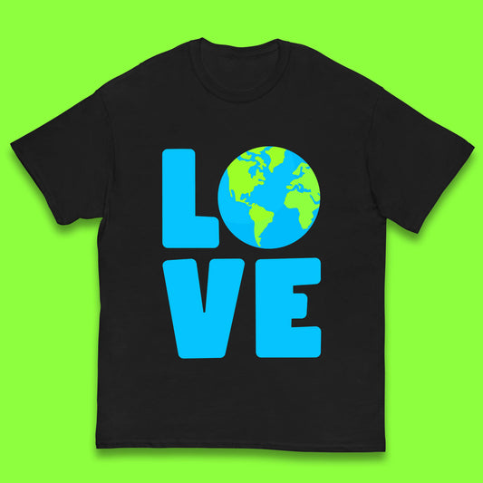 Love Earth Day Environmental Climate Change Save The Planet Kids T Shirt