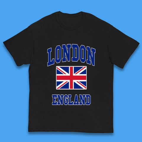 London England Flag Great Britain United Kingdom Uk Union Jack Souvenir British Flag Kids T Shirt