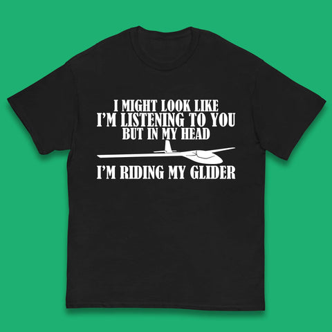 In My Head I'm Riding My Glider Kids T-Shirt