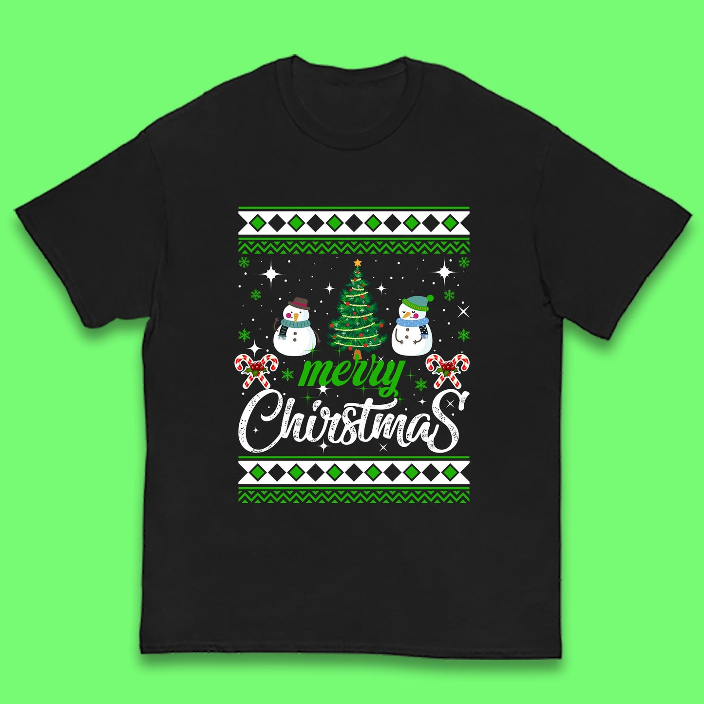 merry christmas snowman t shirt