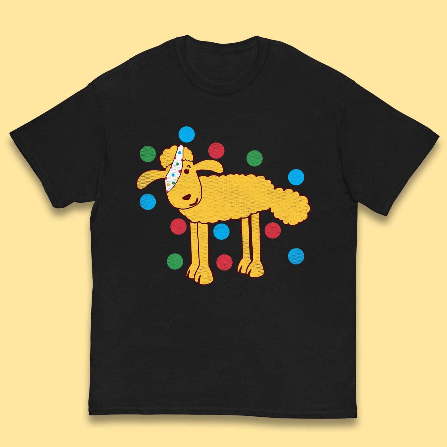 Spotty Pudsey Sheep Children In Need Dotty Spot Charity Raising Pudsey Sheep Kids T Shirt