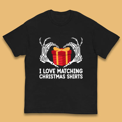 skeleton hands gift box christmas t shirt