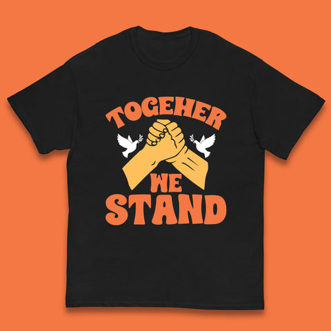 Together We Stand Handshake All Lives Matter Equality Social Justice Kids T Shirt