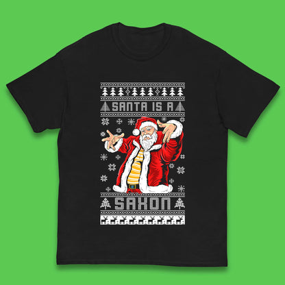 Santa is A Saxon Christmas Kids T-Shirt