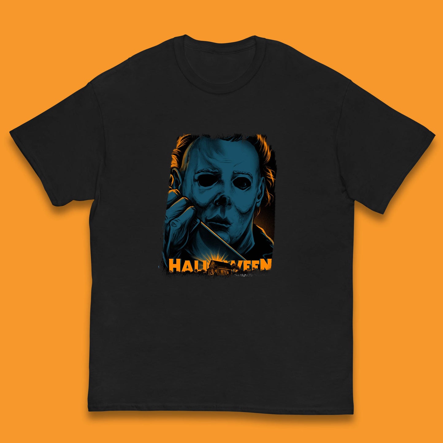 Halloween (1978) Poster Slasher Film Michael Myers Halloween Horror Thriller Movie Character Kids T Shirt