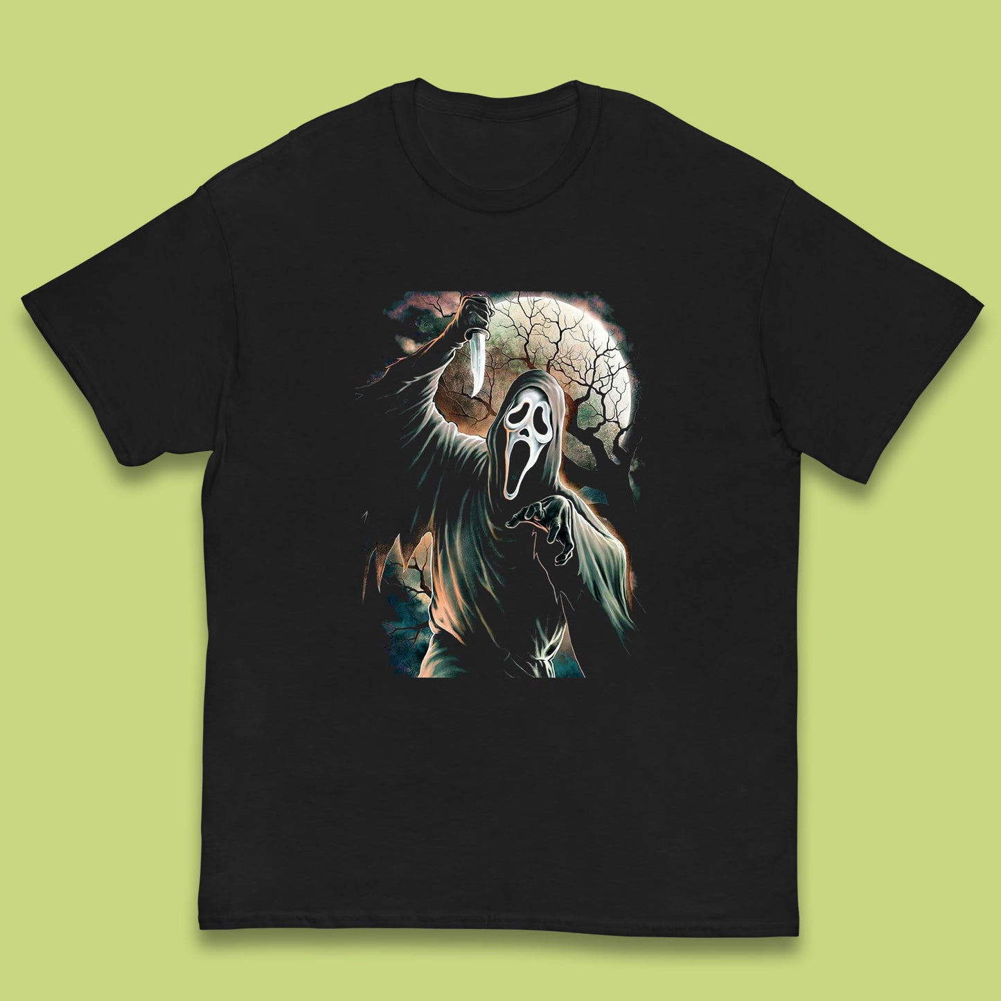 Halloween Ghostface Vintage Scream Movie Horror Night Gift Kids T Shirt