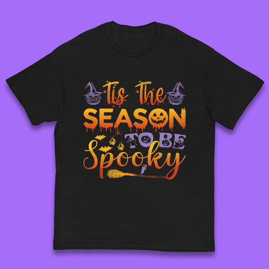 Tis The Season To Be Spooky Halloween Creepy Season Kids T Shirt