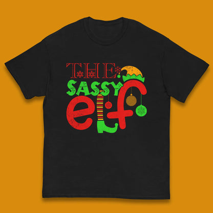 The Sassy Elf Christmas Kids T-Shirt