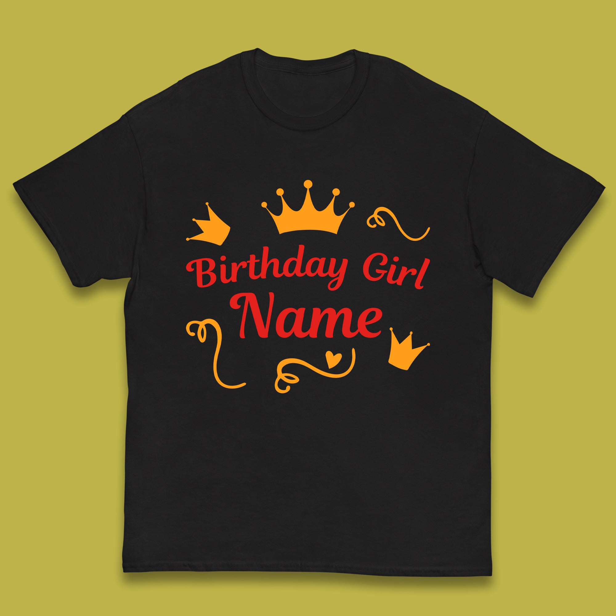 Personalised Birthday Girl Kids T-Shirt