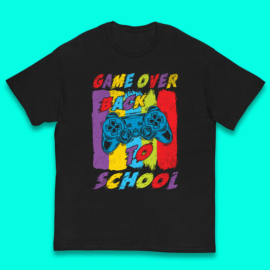 Game Over Return to the Halls of Learning Back To School Kids Study Gift Kids T Shirt