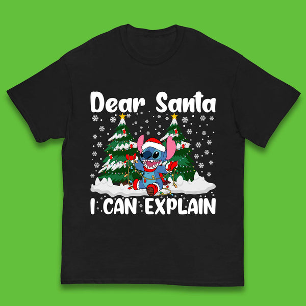 Santa Stitch Christmas Kids T-Shirt