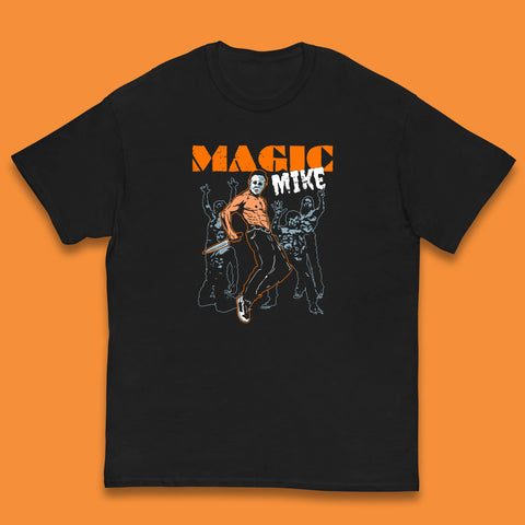 Magic Mike Halloween Michael Myers Horror Movie Vintage Retro Horror Night Movie Kids T Shirt