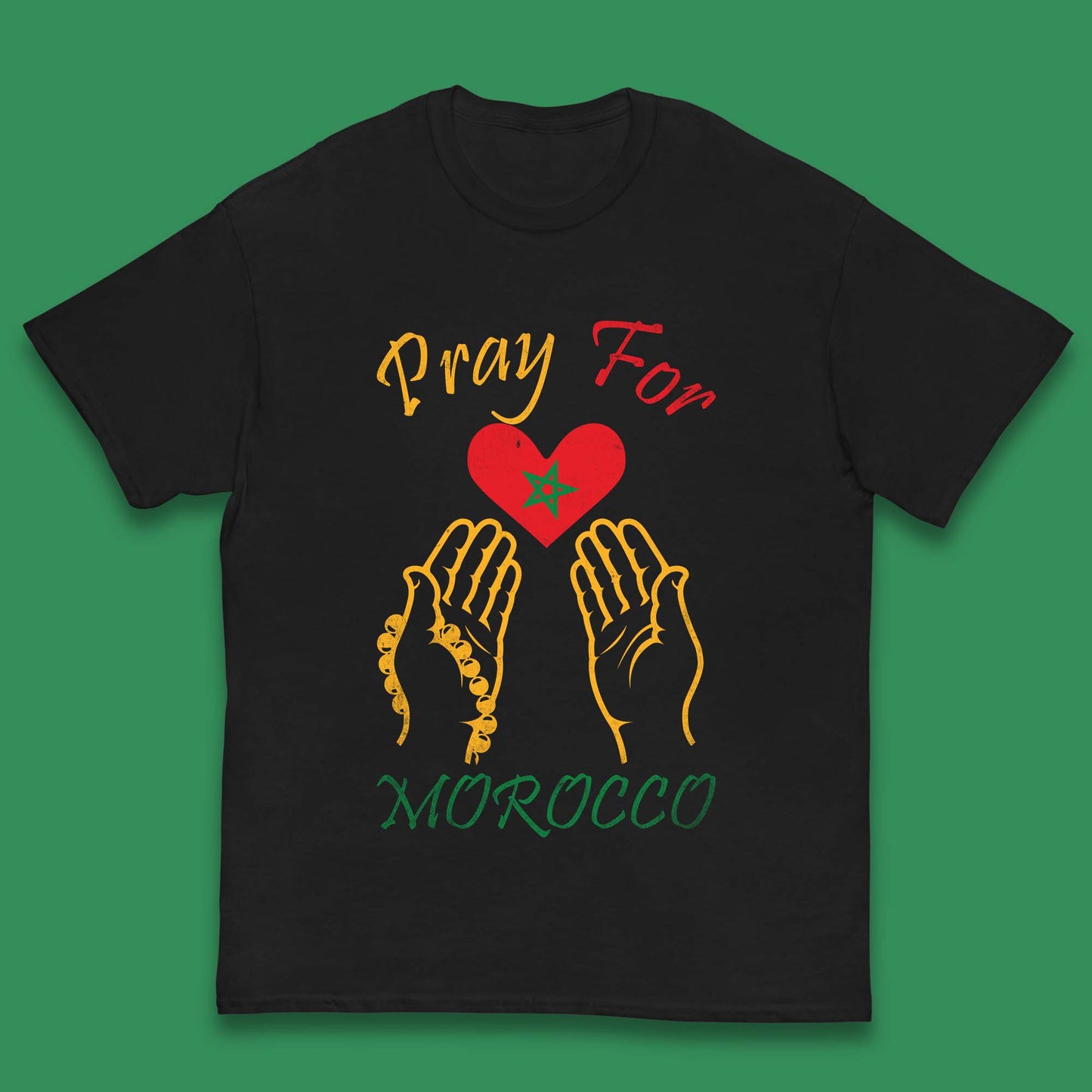 Pray For Morocco Stay Strong Morocco Earthquake Support Kids T Shirt