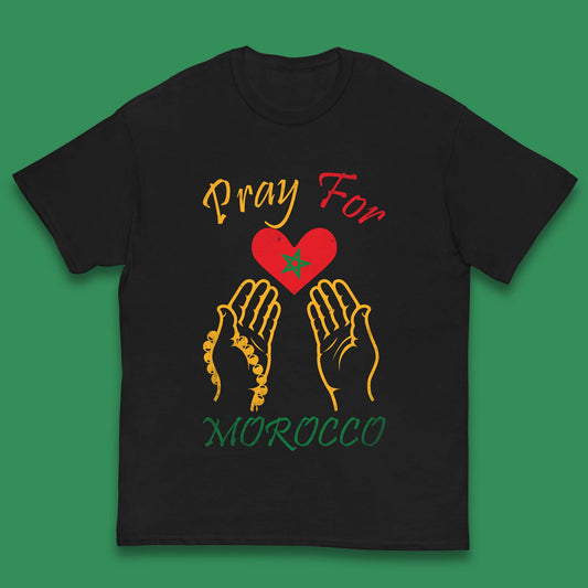 Pray For Morocco Stay Strong Morocco Earthquake Support Kids T Shirt