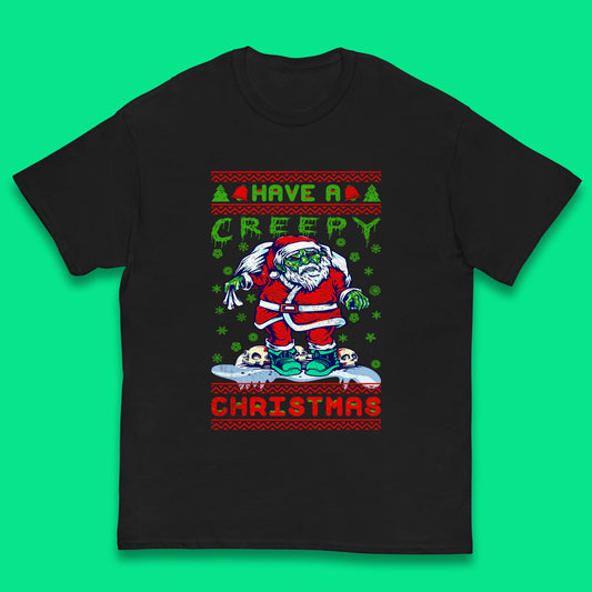 zombie santa claus t shirt