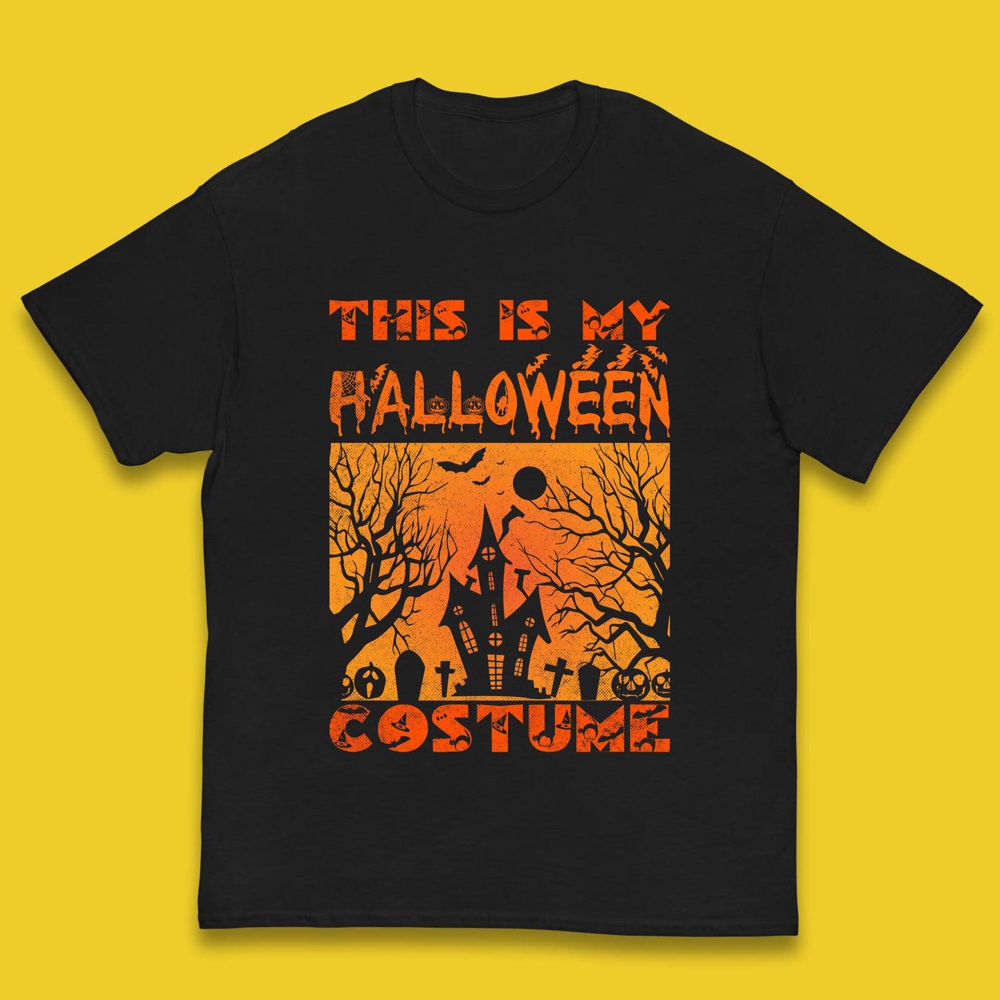 This Is My Halloween Costume Horror Scary Haunted House Spooky Season Kids T Shirt