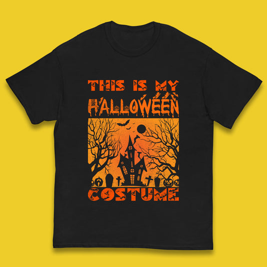 This Is My Halloween Costume Horror Scary Haunted House Spooky Season Kids T Shirt