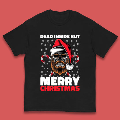 hipster skull christmas t shirt