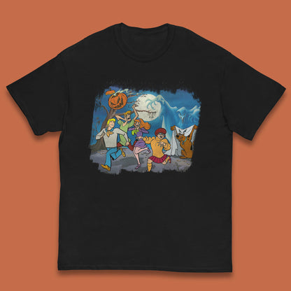 Scooby Doo & Gang Halloween Horror Scary Ghost Haunted Scary Night Kids T Shirt