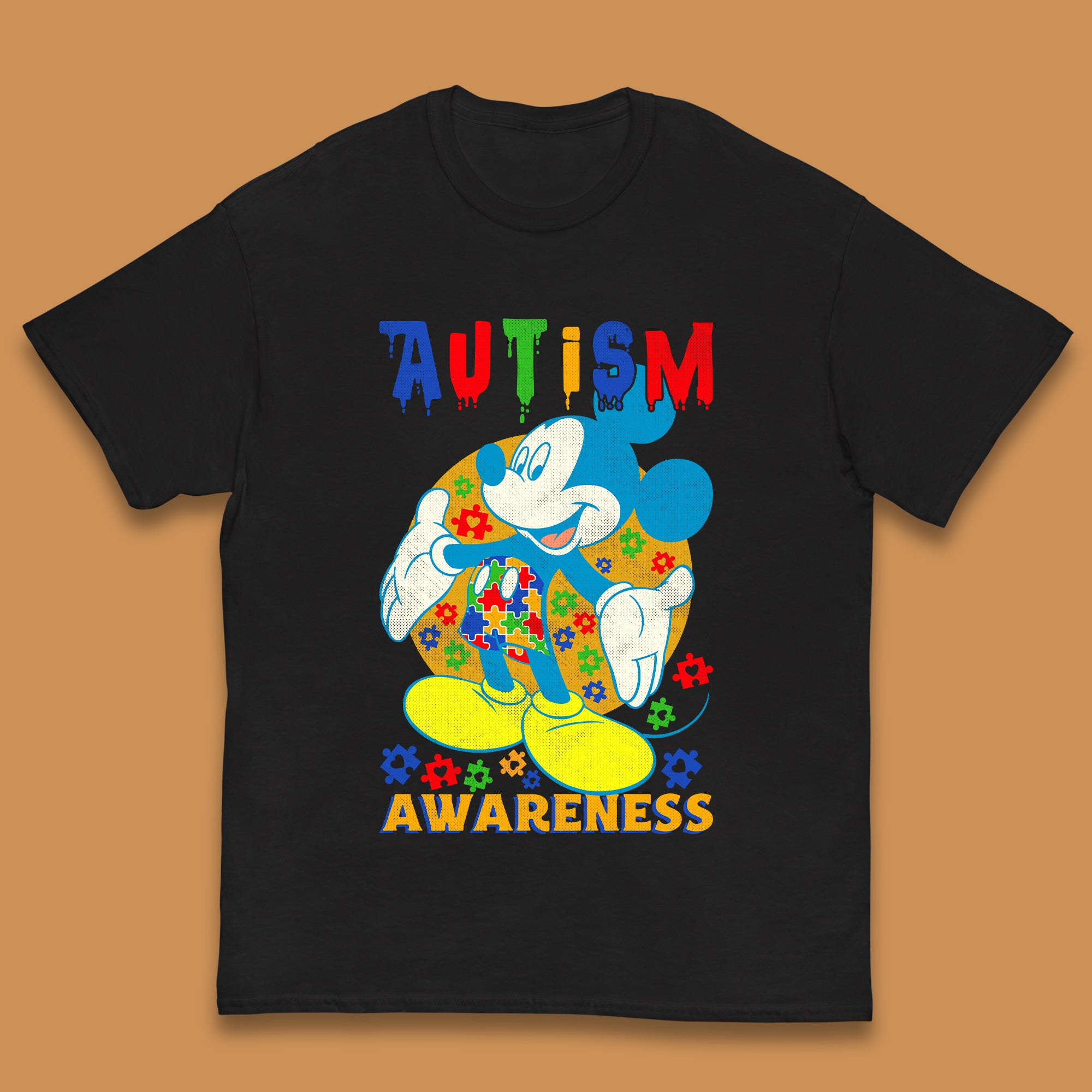 Autism Awareness Mickey Mouse Kids T-Shirt