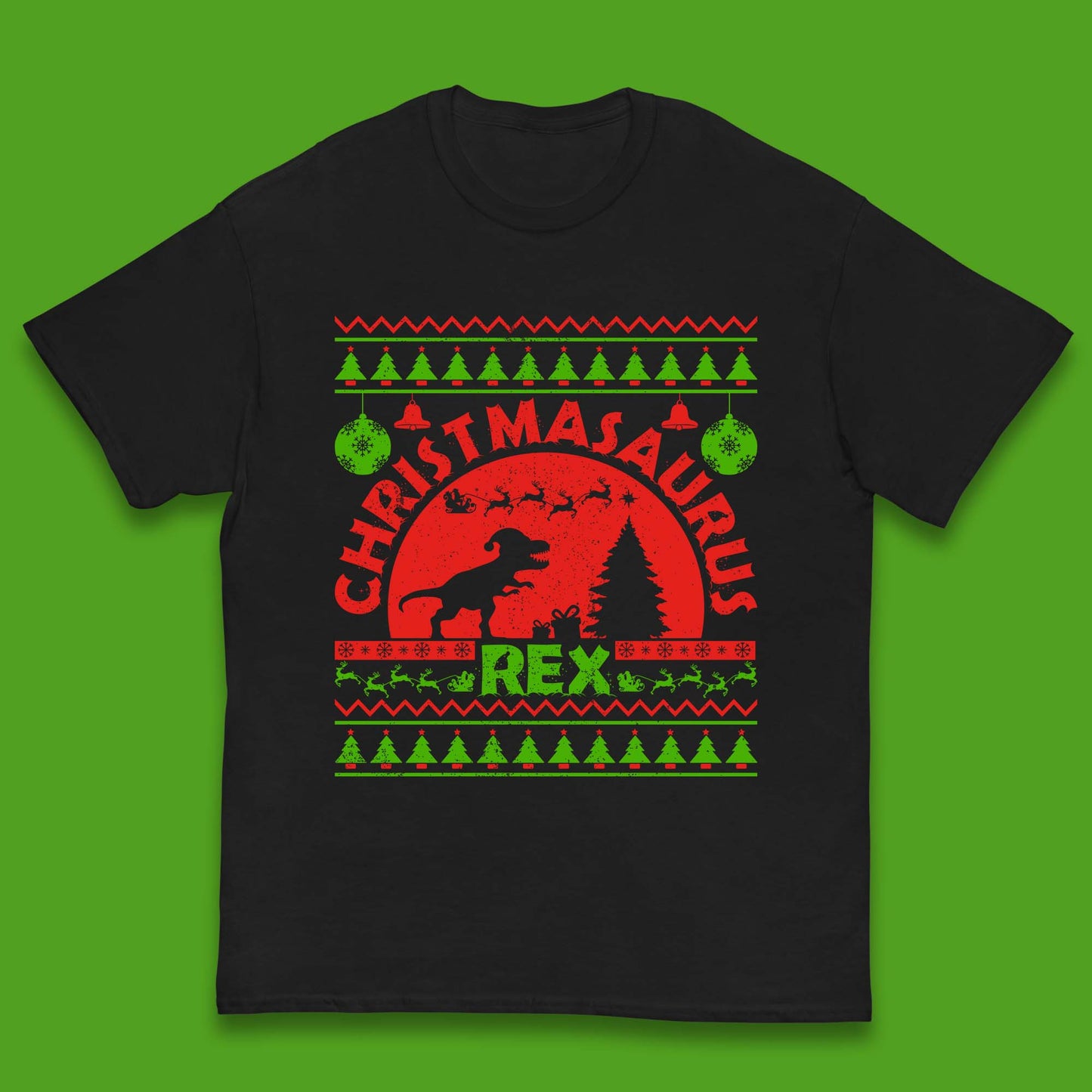 Christmasaurus Rex Kids T-Shirt