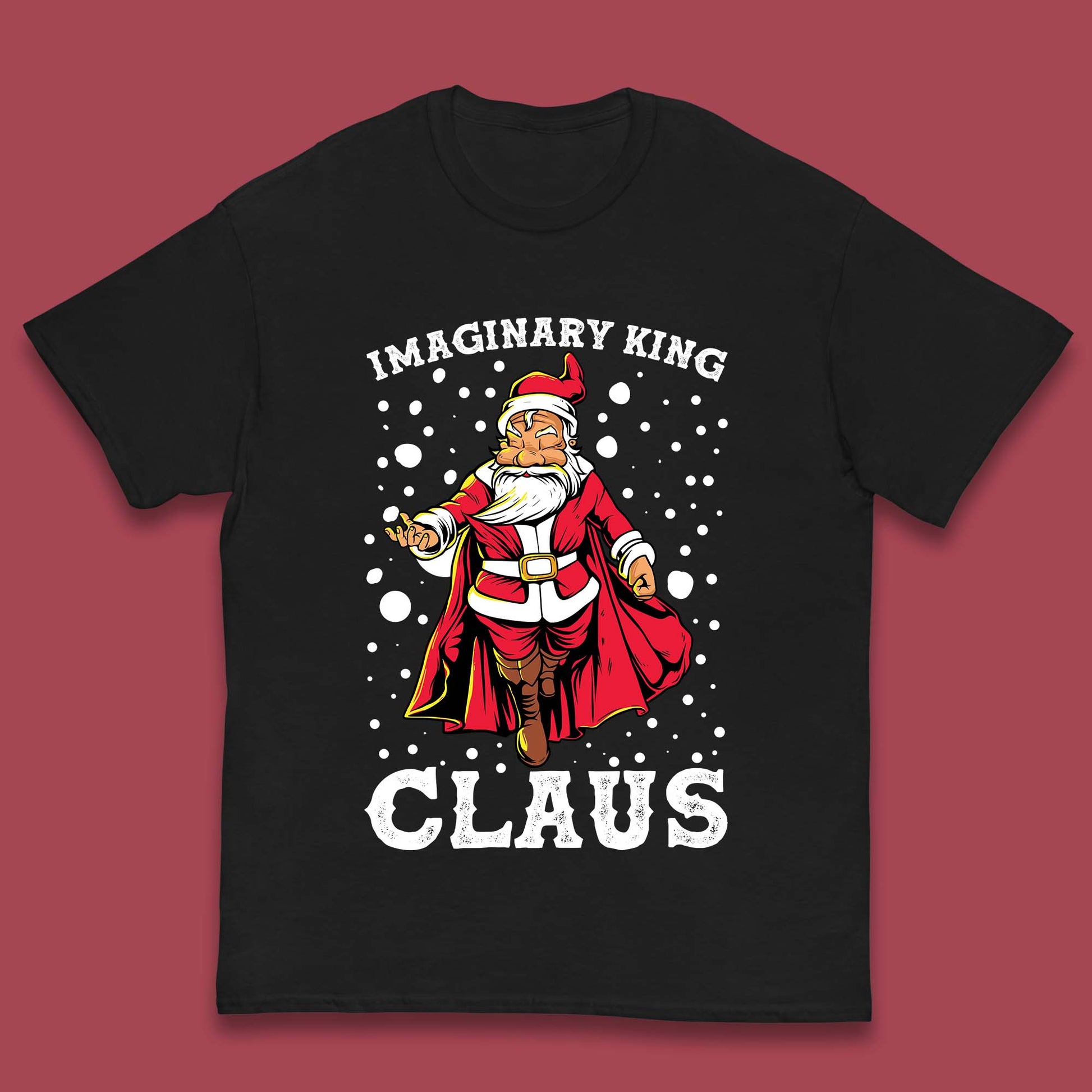 imaginary king santa christmas t shirt