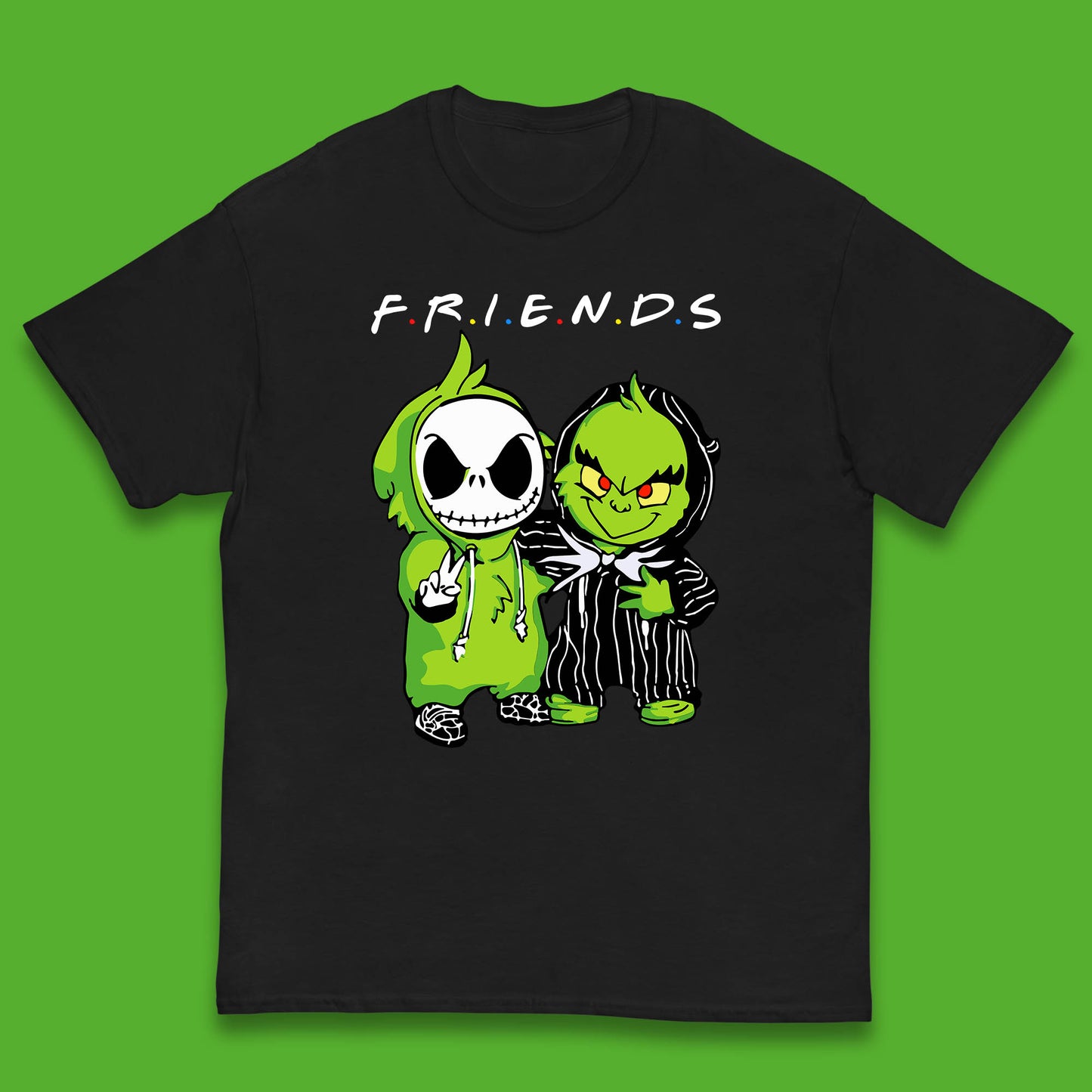 grinch and jack skellington t shirt
