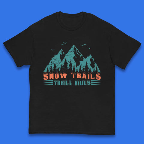 Snow Trail Thrill Rides Kids T-Shirt
