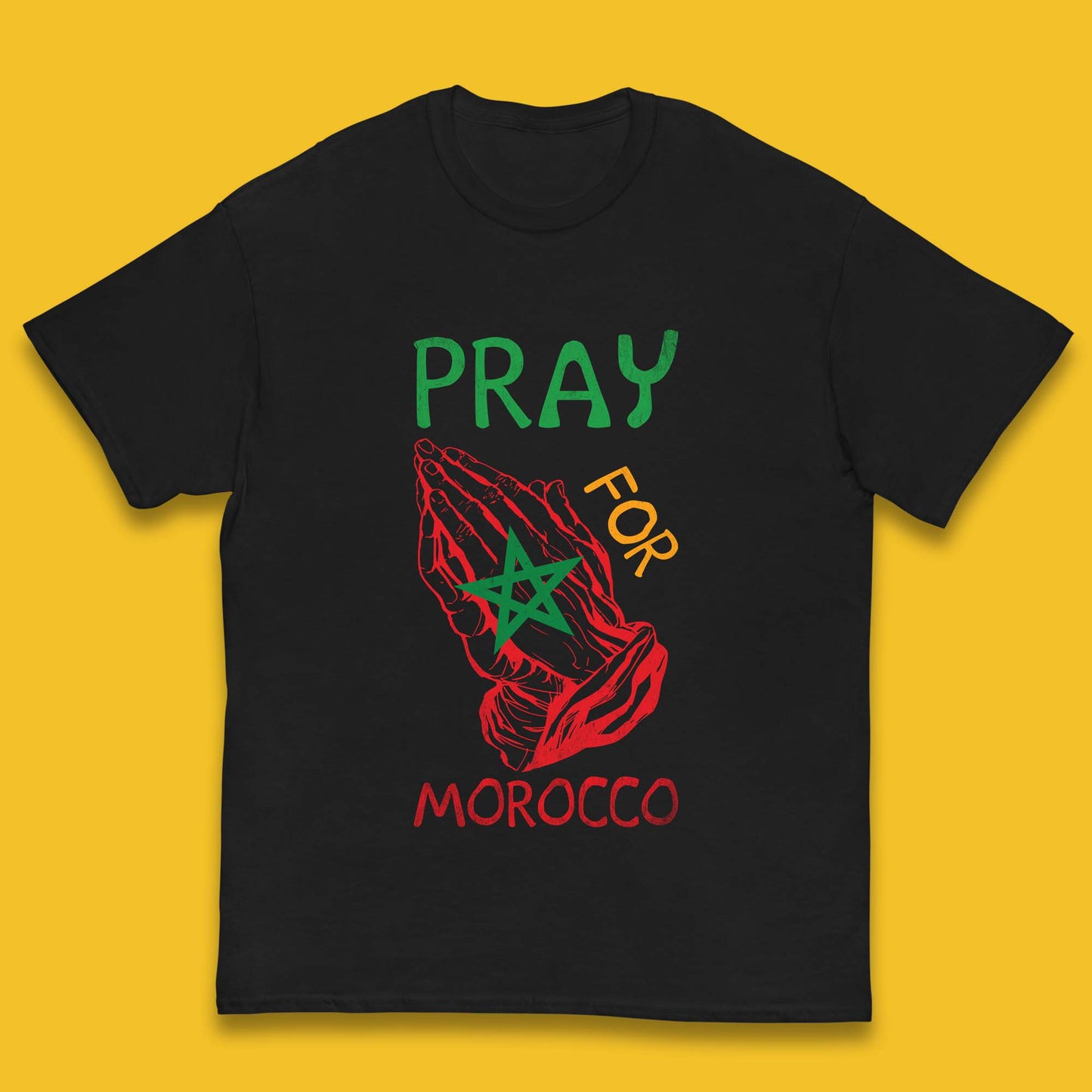 Pray For Morocco Stand With Morocco Support Morocco Stay Strong Morocco Earthquake Kids T Shirt