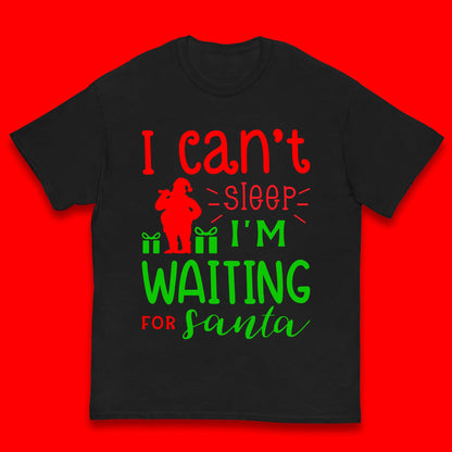Christmas Waiting For Santa Kids T-Shirt