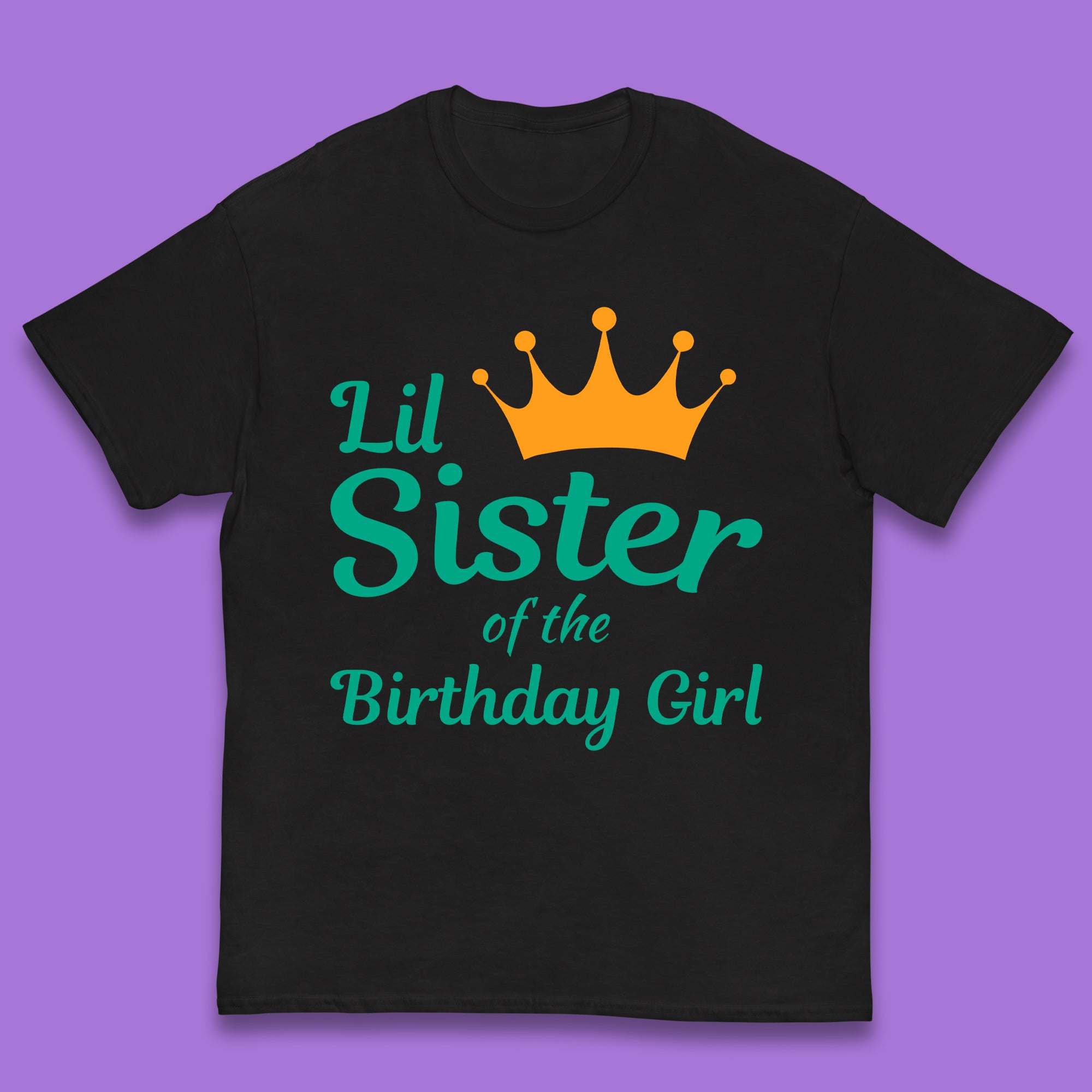 Lil Sister Of The Birthday Girl Kids T-Shirt