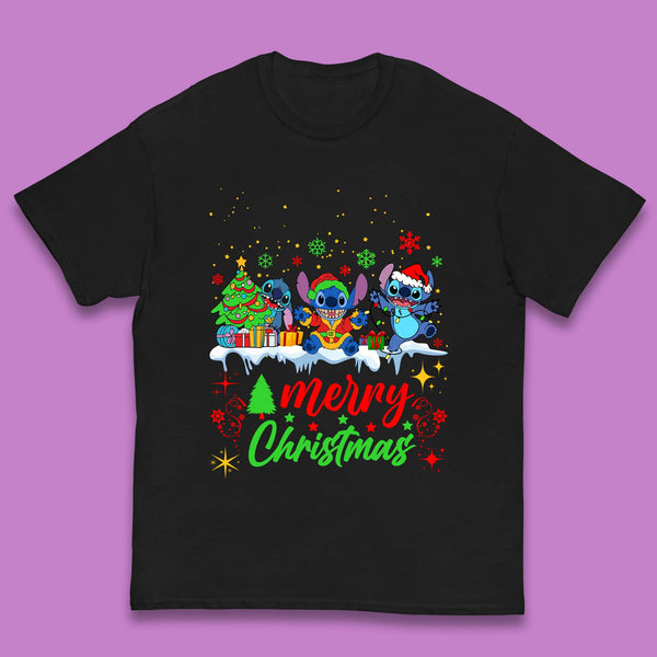 Stitch Squad Christmas Kids T-Shirt