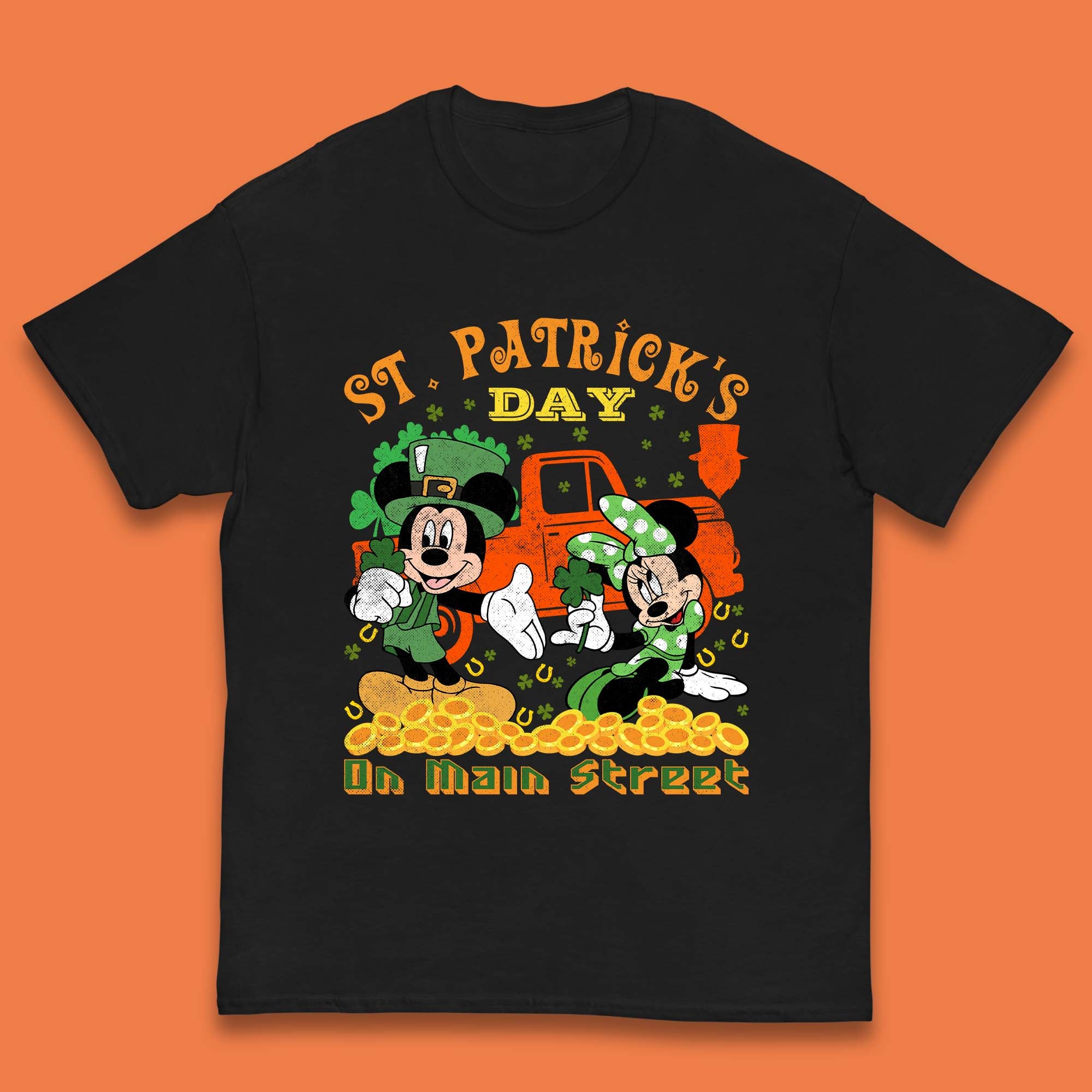 Mickey Mouse St Patricks Day Childrens T Shirt UK
