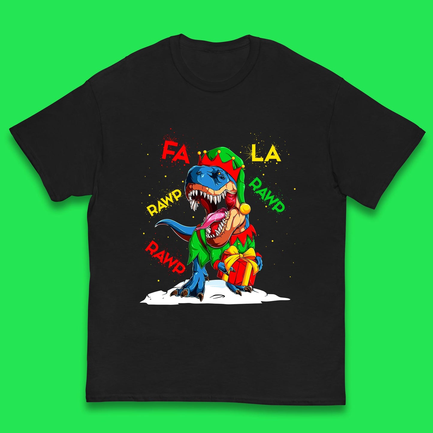 christmas dinosaur t shirt