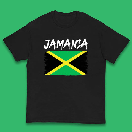 Jamaica Distressed Flag Country In The Caribbean Jamaican Flag Patriotism Kids T Shirt
