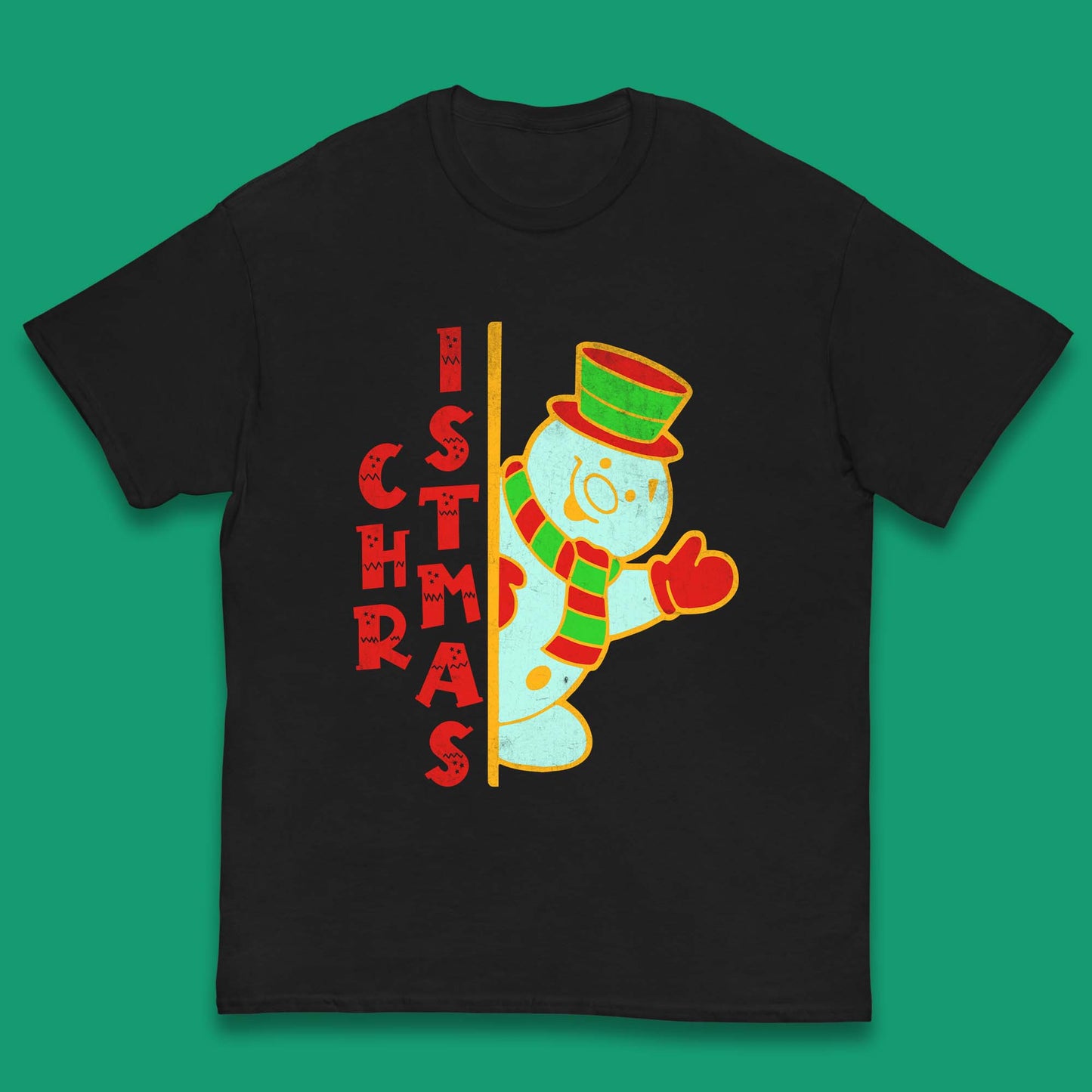 Christmas Snowman Kids T-Shirt