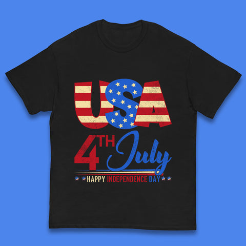 USA 4th July Happy Independence Day Celebration Patriotic Kids T Shirt