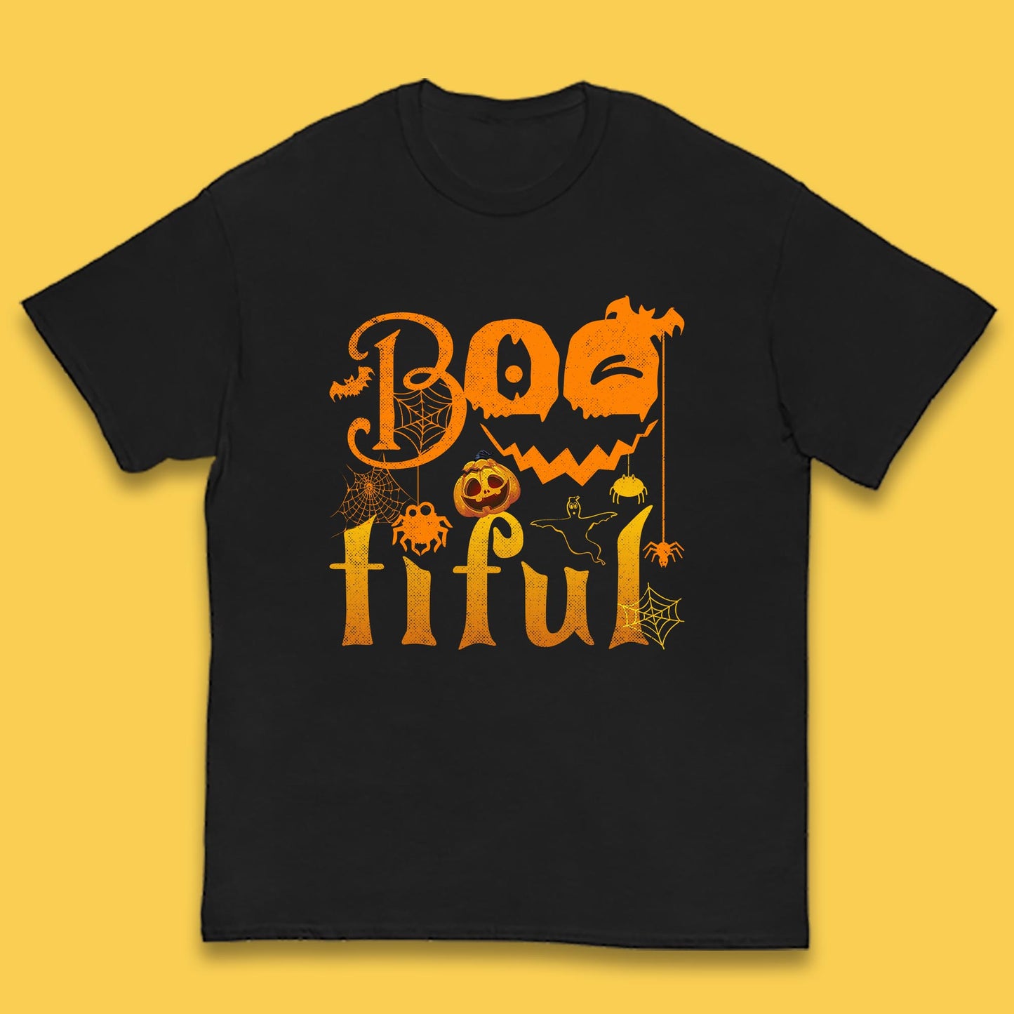 Bootiful Halloween Ghost Funny Boo Ghost Scary Spooky Season Kids T Shirt